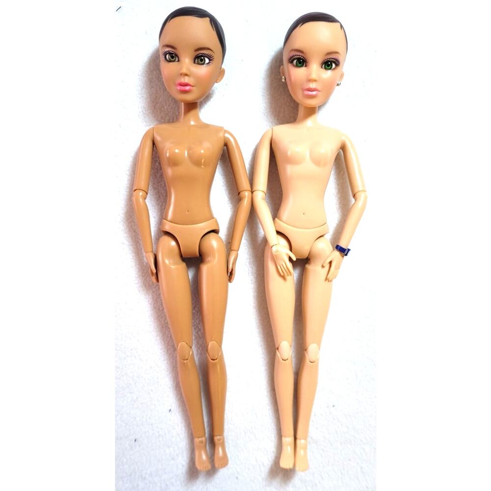 Vtg 2009 Spin Master Liv Dolls Sophie Alexis Lot Bald Nude Wave 1 Articulated